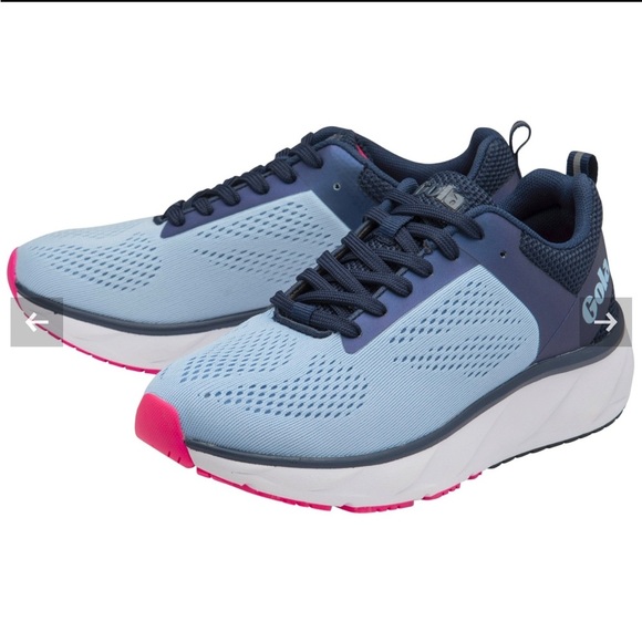 Gola Shoes - New Gola Ultra Speed Run Vista Blue/Navy/Pink Tennis Shoes sz 9
